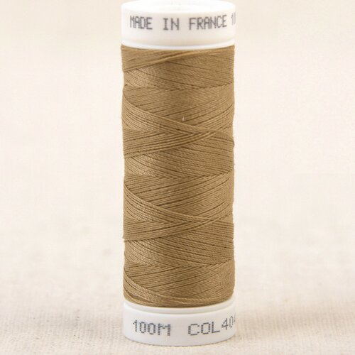 Fil à coudre polyester 100m made in france - beige 404