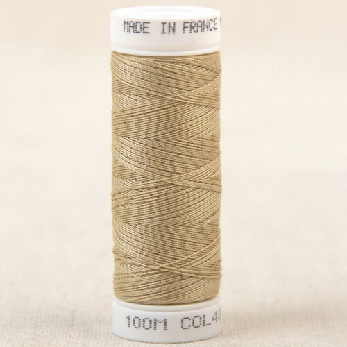 Fil à coudre polyester 100m made in france - beige bis 405