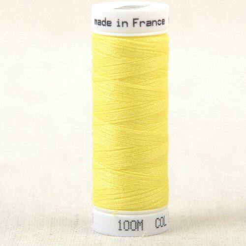 Fil à coudre polyester 100m made in france - jaune jonquille 130