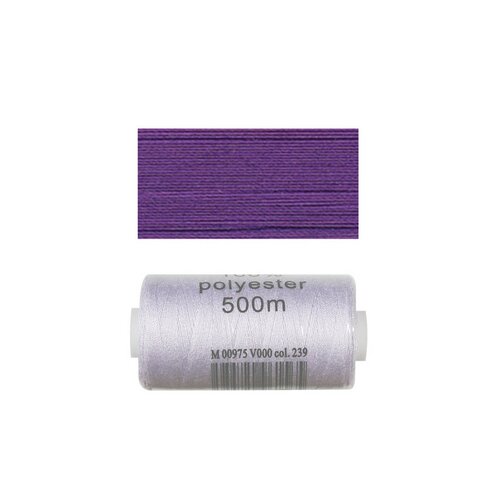 Lot de 2 bobines 500m fil polyester - violet 579-266