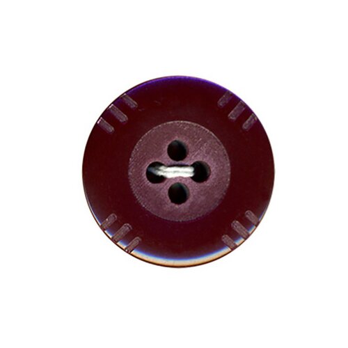 Lot de 6 boutons petits traits 15mm - violet - 15mm