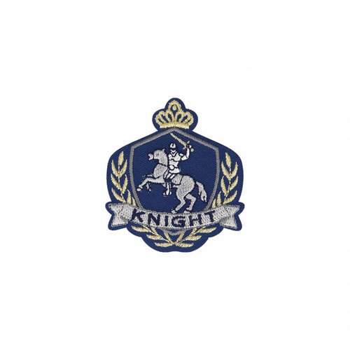 Lot de 3 écussons thermocollants blason royal knight 5cm