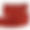 Bobine 20m ruban traits irisés 25 mm rouge bourgogne