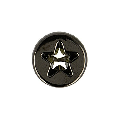Bouton étoile gravee 10mm - canon de fusil