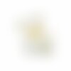 Ecusson thermocollant peluche ourson blanc 6,5x6,5cm