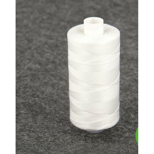 Bobine de fil polyester 1000m blanc