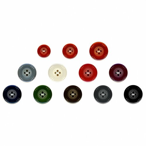 Bouton petits traits 21mm - violet - 21mm