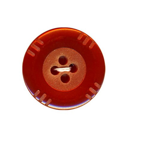 Bouton petits traits 15mm - orange - 15mm