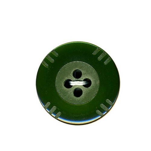 Bouton petits traits 15mm - 15mm - vert