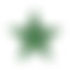 Ecusson thermocollant etoile brillant vert 3x3cm