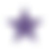 Ecusson thermocollant etoile brillant violet 3x3cm