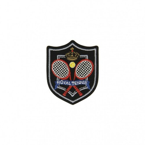 Ecusson thermocollant sport et royal royal tennis 5,5x5cm