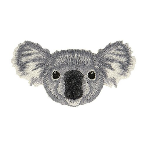 Ecusson thermocollant tete  koala 5,9cm x 3,2cm
