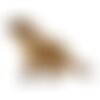 Ecusson thermocollant marmotte profil gauche 3,5cm x 5,1cm