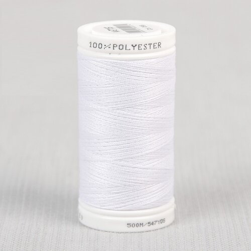 Bobine fil blanc polyester 500m oeko-tex