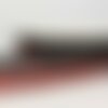 Bobine 13m galon paillettes bicolore 32mm rouge/noir