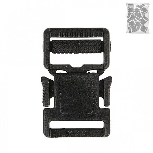 Boucle plastique noir 48mm x 30mm