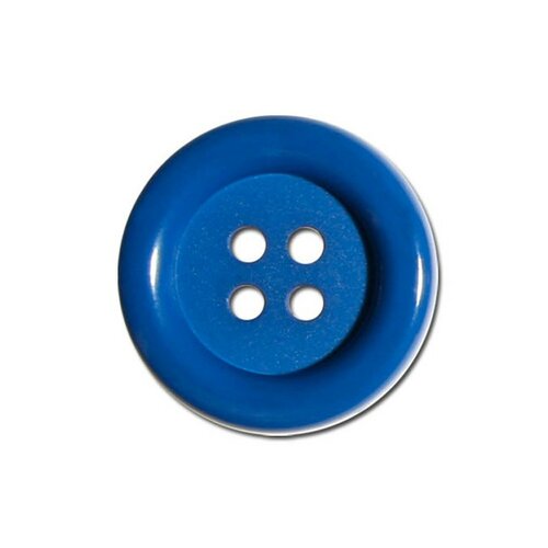 Lot de 6 boutons clown couleur bleu roy 38mm
