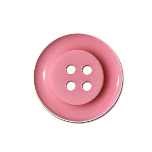 Lot de 6 boutons clown couleur rose layette 38mm