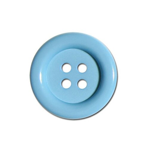 Lot de 6 boutons clown couleur bleu layette 38mm