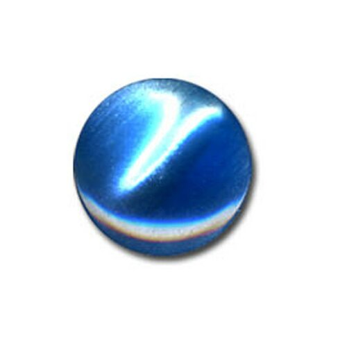 Lot de 6 boutons en forme de bonbon couleur bleu 13mm