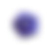 Lot de 6 boutons en forme de violette couleur bleu 12mm