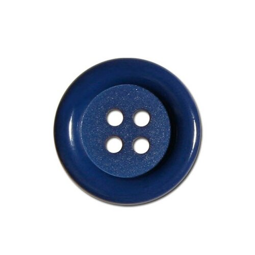 Lot de 6 boutons clown couleur bleu minéral 38mm