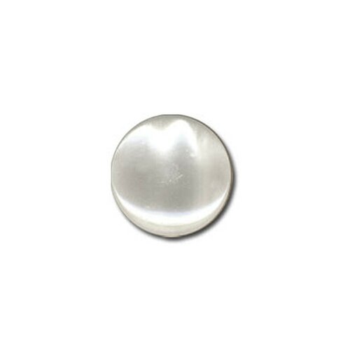 Lot de 6 boutons en forme de bonbon couleur blanc 13mm