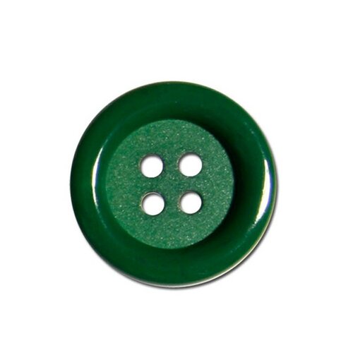 Lot de 6 boutons clown couleur vert sapin 38mm