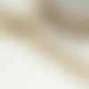Bobine broderie tulle cœurs 14,6m beige 35mm
