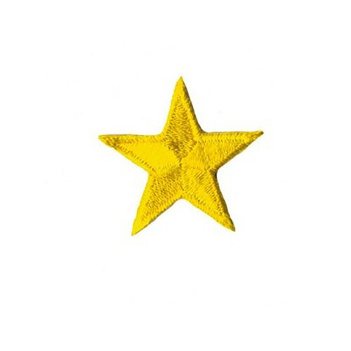 Ecusson thermocollant étoile jaune 3cm