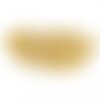 Ecusson thermocollant plume en dentelle jaune 5,5 cm x 2 cm