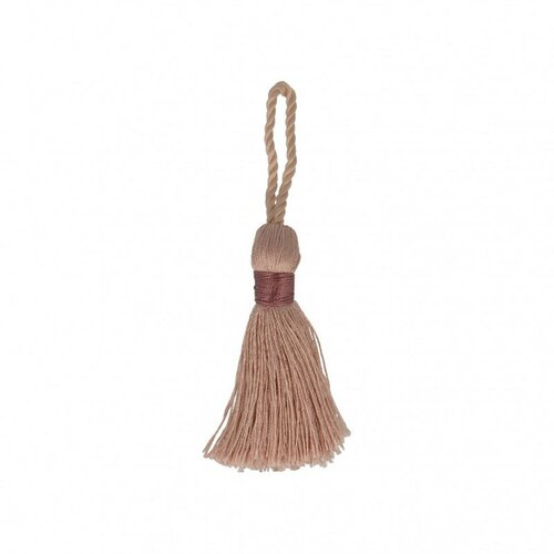 Lot de 3 pompons vieux rose 88mm