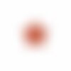 Bouton étoile paillettée rouge 23mm