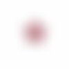 Bouton étoile paillettée rose layette 23mm
