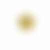 Bouton étoile paillettée jaune 23mm