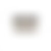 Boîte à couture ovale 21x31x18cm petits triangles marrons et gris