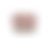 Boîte à couture ovale 21x31x18cm toile de jouy rose