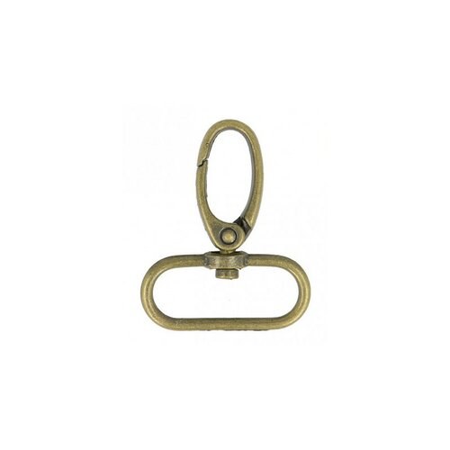 Lot 2 anneaux fermoir mousqueton pour anses de sacs 2.5cm / métal argent  n°1 - Un grand marché