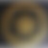 Ecusson thermocollant etoile dorée diamètre 10cm