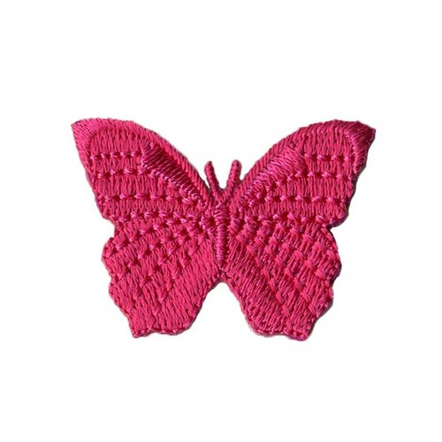 Lot de 3 écussons thermocollants papillon rouge 3.5cmx3cm