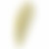 Ecusson thermocollant feuille jaune et dorée 7x2cm