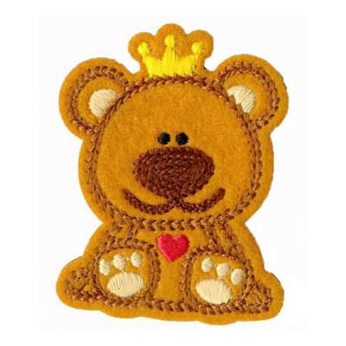 Ecusson thermocollant adorable ours 5x5cm