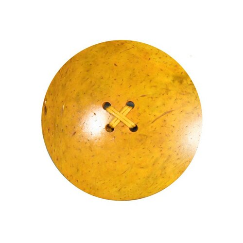 Maxi bouton coco 4 trous 7cm - jaune 506-84606
