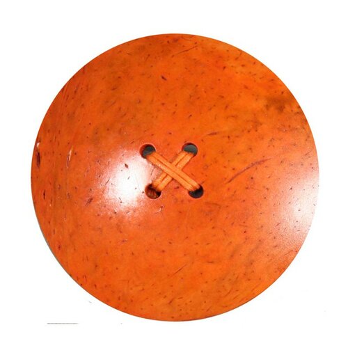 Maxi bouton coco 4 trous 7cm - orange 523-84606