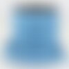 Bobine 35m cordelière aspect cuir 2mm bleu
