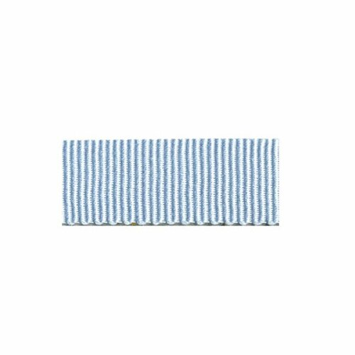 Disquette 25m ruban gros grain coton bleu ciel