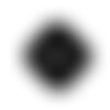 Bouton carré à 4 trous couleur noir