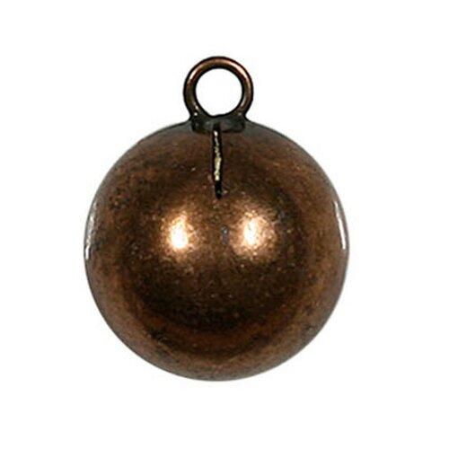 Bouton boule en métal bronze