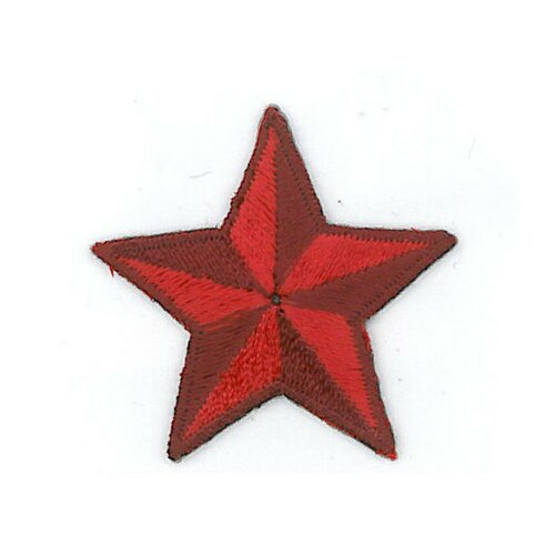 Ecusson thermocollant étoile rouge 3.5cm